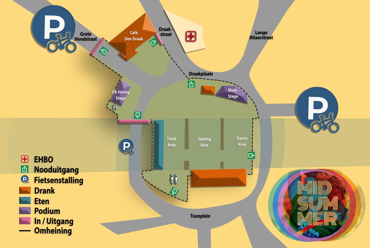 Plattegrond naar Midsummer