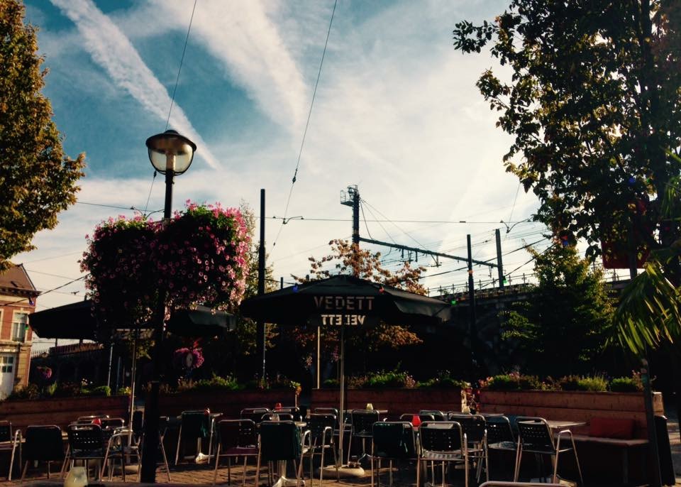 foto van het terras